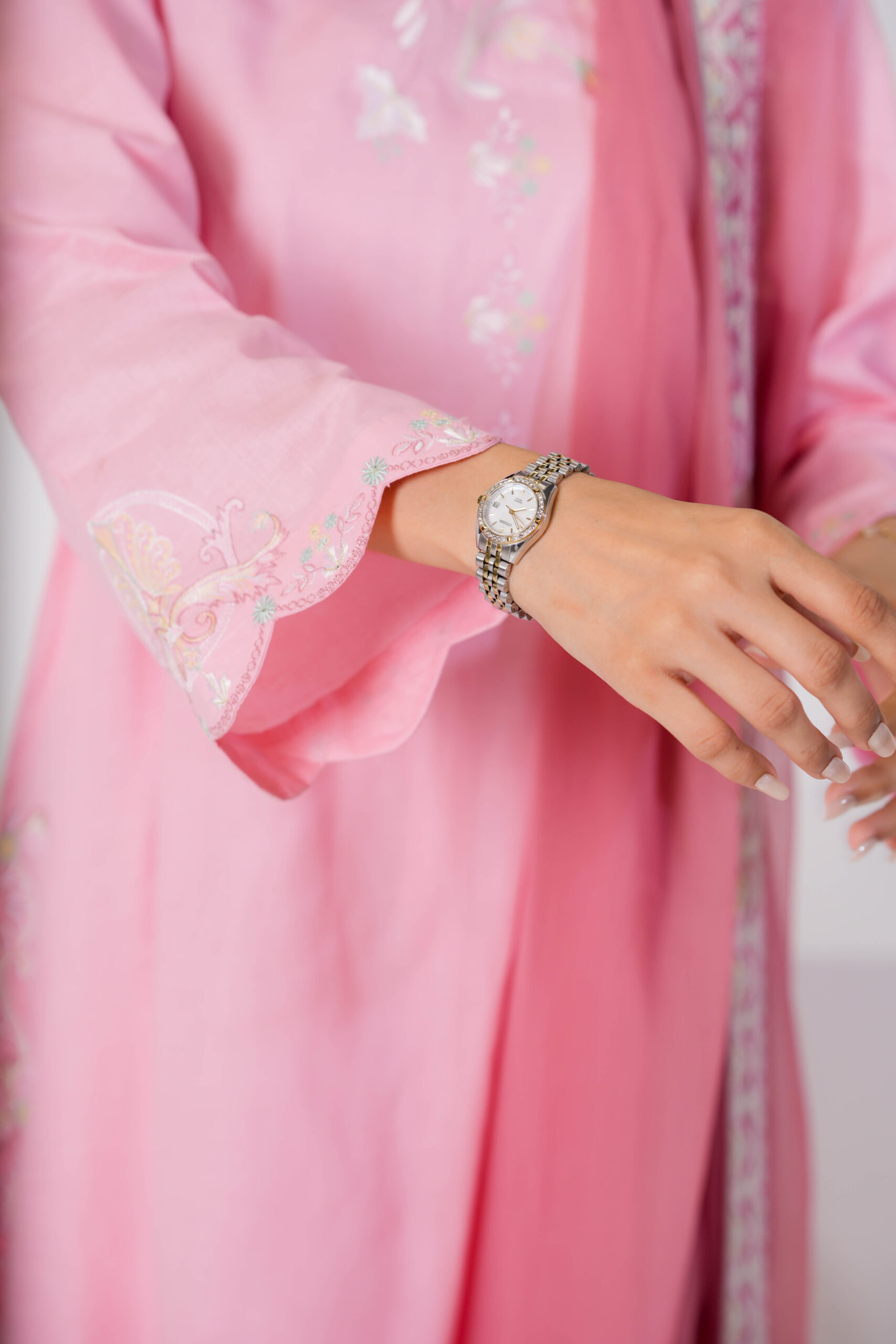 Salmon Peach Cotton Embroidered 3 Piece Suit for Women – Elegant Pakistani Designer Dress | Sadia Seema - Image 8